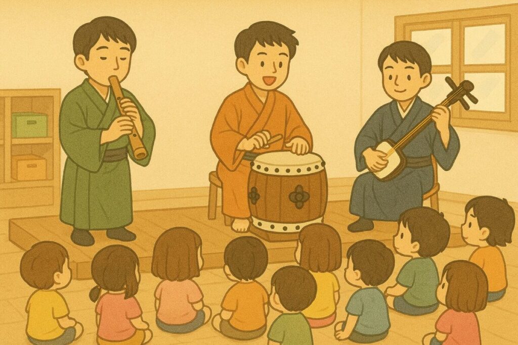 保育園でのコンサート