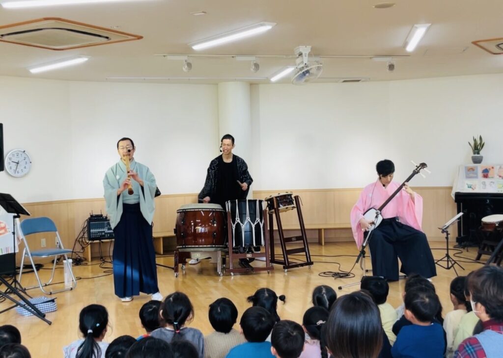 保育園和太鼓体験出張
